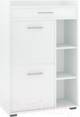 Тумба в прихожую Кортекс-мебель Лара ТП4 (белый)