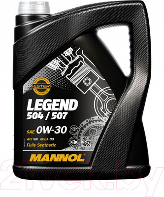 Моторное масло Mannol Legend 504/507 0W30 SN / MN7730-5 (5л)