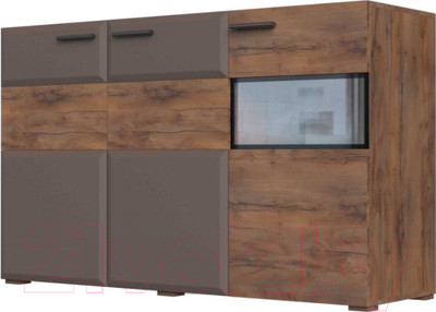 Тумба Bravo Мебель Рио 1500 (таксус/смоки софт)