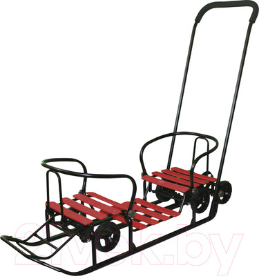 Санки детские GalaXy Погодки универсал 1 (черный/красный)