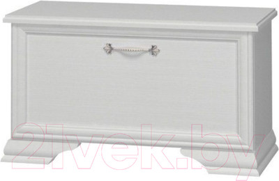 Тумба Bravo Мебель Грация 1 дв (белый/белый)