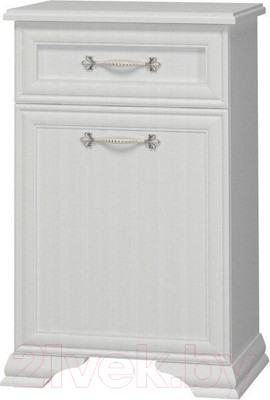 Тумба Bravo Мебель Грация 1 дв 1 ящ (белый/белый)
