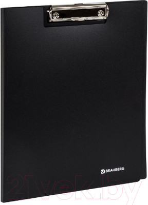Планшет с зажимом Brauberg Стандарт А4 / 221646 (черный)