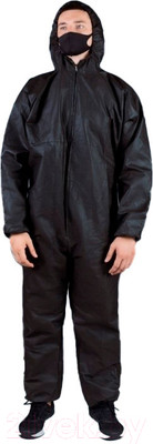 Комбинезон одноразовый Sled 60г/м2 (р-р 44-46, черный)