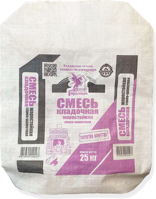 Кладочная смесь Горыныч Жаростойкая глино-шамотная (25кг)