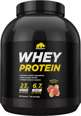Протеин Prime Kraft Whey Клубника-банан (1800г)