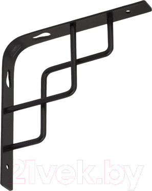 Полкодержатель Domax Square 150 CZ / 566001 (матовый черный)