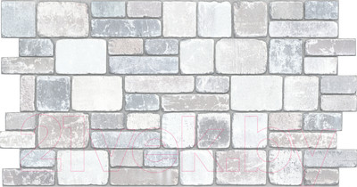 Панель ПВХ Регул Камень Пепел (965x502x0.4мм)