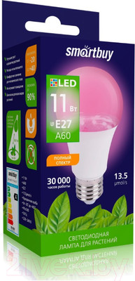 Лампа для растений SmartBuy SBL-A60-11-Fito-E27
