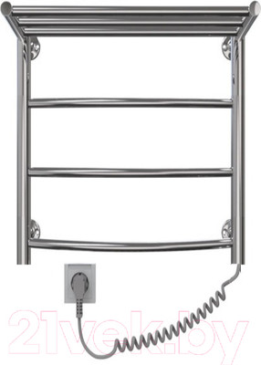 Полотенцесушитель электрический GRANULA Классик 50x60 D32 с полкой (с кнопкой)