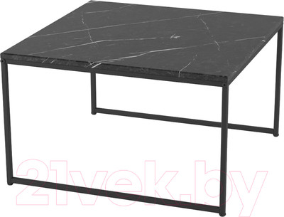 Журнальный столик Калифорния мебель Овер (черный мрамор)