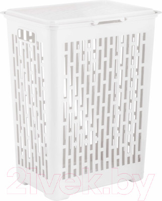 Корзина для белья Альтернатива Матрица / М7484 (45л, белый)