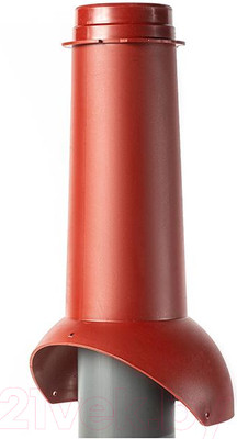 Выход вентиляционный на крышу Krovent Pipe-VT IS 110/изол./500 RAL 3009 (красный)