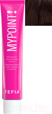 Крем-краска для волос Tefia Mypoint 5/0 (60мл, светлый брюнет натуральный)