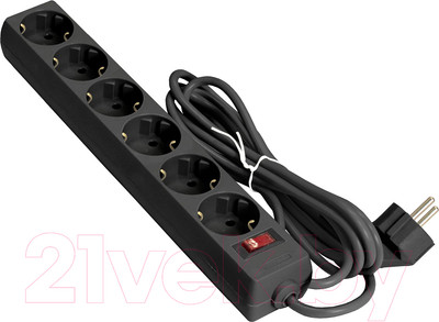 Сетевой фильтр ExeGate SP-6-5B (6 розеток, 5м, черный)