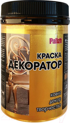 Краска Palizh Декоратор Акриловая (250г, сусальное золото)