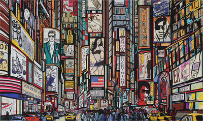 Коврик грязезащитный JoyArty Уличная реклама / door_2538