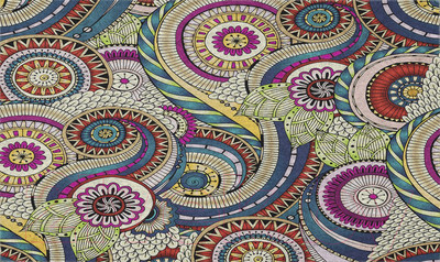 Коврик грязезащитный JoyArty Безумные завитки / door_16919