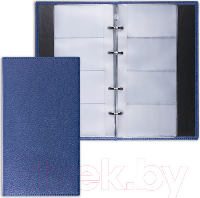 Визитница Brauberg Favorite / 231664 (темно-синий)