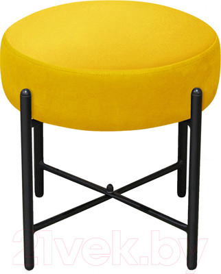Пуф Sheffilton SHT-B4 / 190210 (желтый/черный муар)