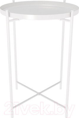 Журнальный столик Sheffilton SHT-CT8 (белый муар)