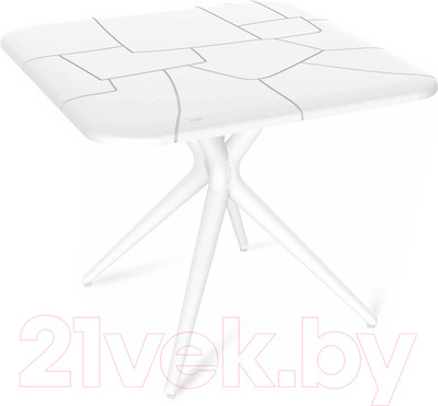 Обеденный стол Sheffilton SHT-TU30/TT30 83x83 (белый)