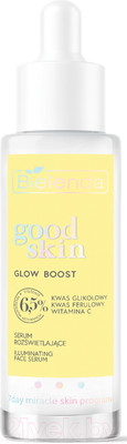 Сыворотка для лица Bielenda Good Skin Glow Boost Осветляющая с гликолевой кислотой (30мл)