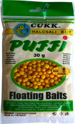Насадка рыболовная CUKK Puffi Mini Мед 4923 (30г, желтый)
