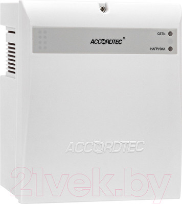 ИБП AccordTec 12В 6А ББП-60 (пластик белый)