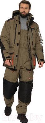 Костюм для охоты и рыбалки Huntsman Siberia 6766 (р-р 52-54/176, хаки/черный )