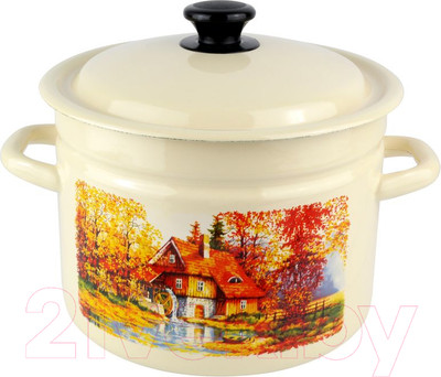 Кастрюля КМЗ Старая мельница / 41804-182/6-У4 (слоновая кость)