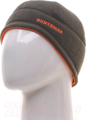 Шапка для охоты и рыбалки Huntsman Двусторонняя 2636 (хаки/оранжевый 60)