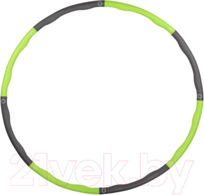Обруч хула-хуп Indigo Sport IN301 (зеленый/серый)