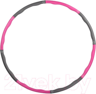 Обруч хула-хуп Indigo Sport IN301 (розовый/серый)