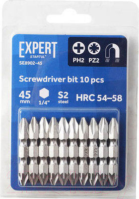 Набор бит Startul SE8902-45 (10шт)