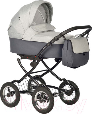 Коляска-люлька INDIGO Blues Classic (Bl 03, серый)