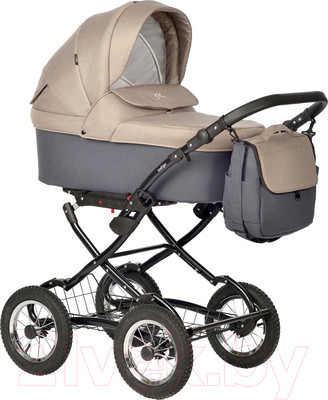Коляска-люлька INDIGO Blues Classic (Bl 04, бежевый)
