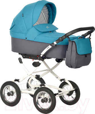 Коляска-люлька INDIGO Blues Classic (Bl 06, морская волна)