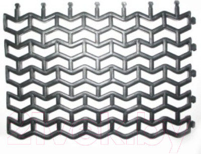 Коврик грязезащитный No Brand Пила 82x58 (серый)