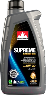 Моторное масло Petro-Canada Supreme Synthetic 5W20 / MOSYN52C12 (1л)