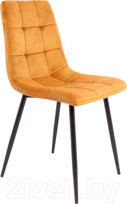 Стул AksHome Dallas (горчичный велюр 68/черный)