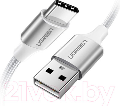 Кабель Ugreen US288 / 60133 (2м, белый)