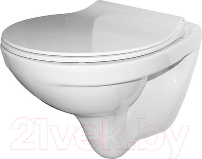 Унитаз подвесной Керамин Санти R Slim (с жестким сиденьем и микролифтом)