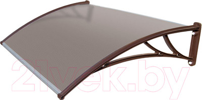 Козырек Krovent Faracs КК-ПБ 1500мм (бронзовый/коричневый)