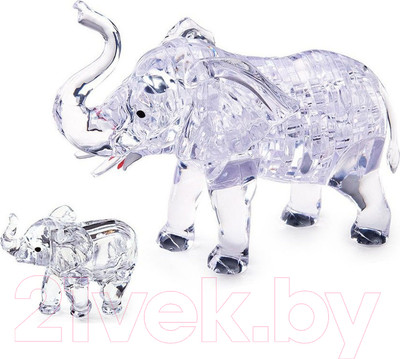 3D-пазл Crystal Puzzle Два слона / 90235