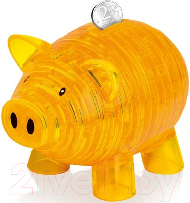 3D-пазл Crystal Puzzle Копилка свинья / 91003 (золото)