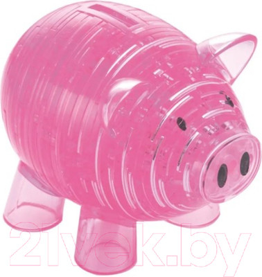 3D-пазл Crystal Puzzle Копилка свинья / 91103 (розовый)