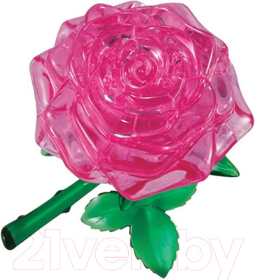 3D-пазл Crystal Puzzle Роза / 90213 (розовый)