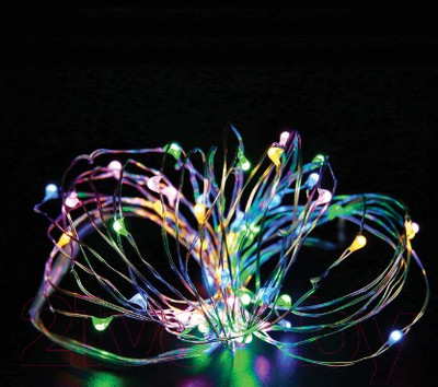 Светодиодная гирлянда Золотая сказка Роса / 591101 (2м, многоцветная)