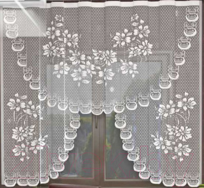 Гардина Лента М196 (165x170, белый)